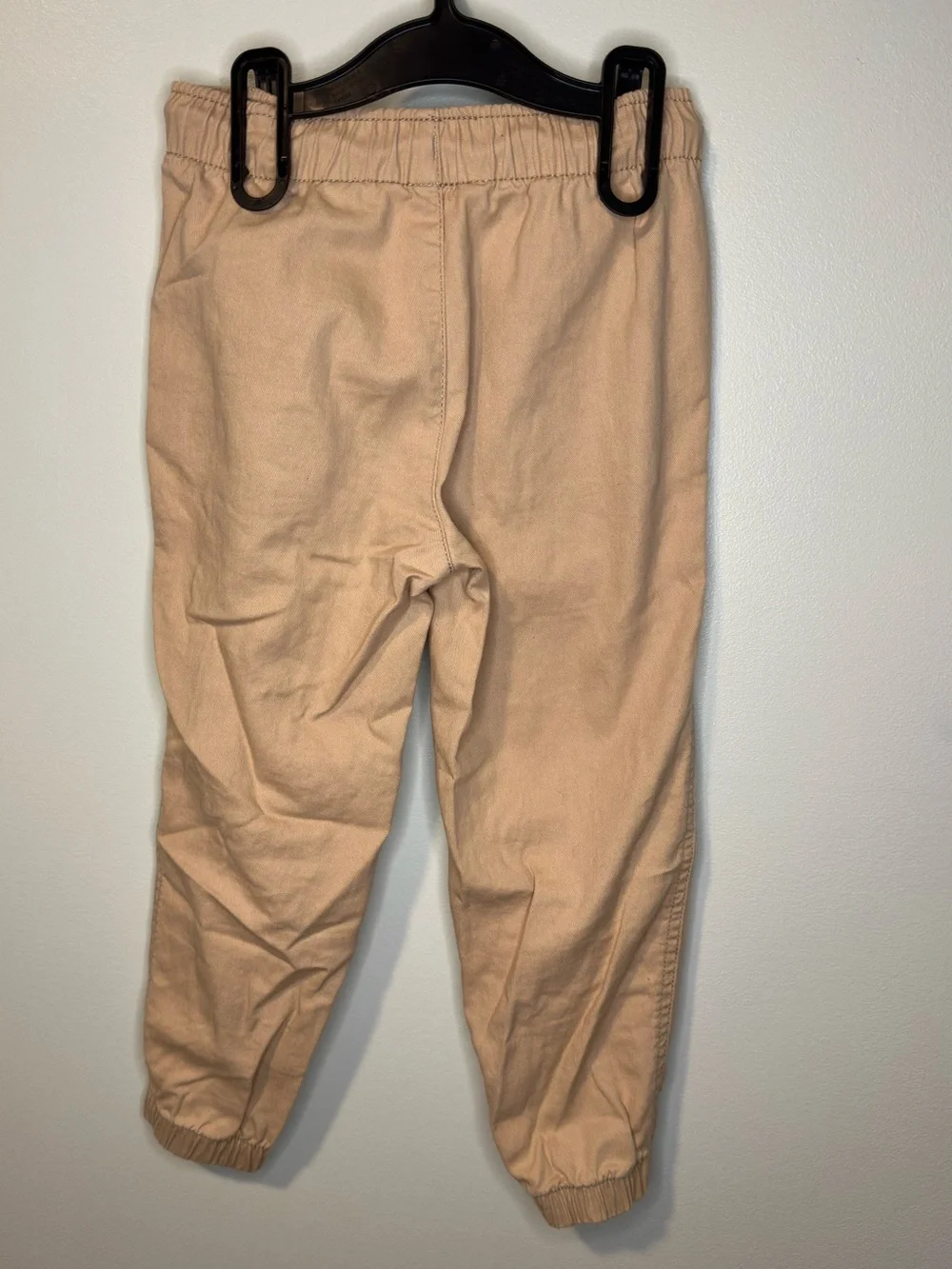 H&M Boys Stretch Twill Chino Jogger Pants Khaki Tan Size 5